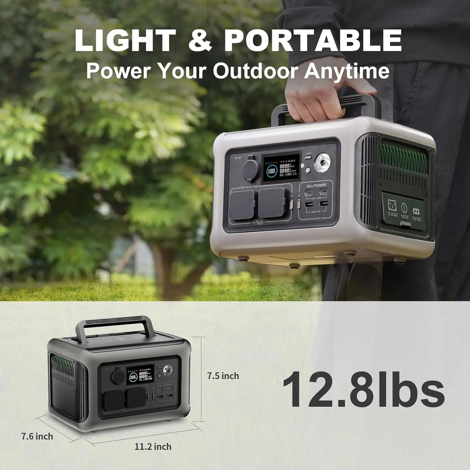 Portable Power station with 100W / 140W / 200W Solar panel